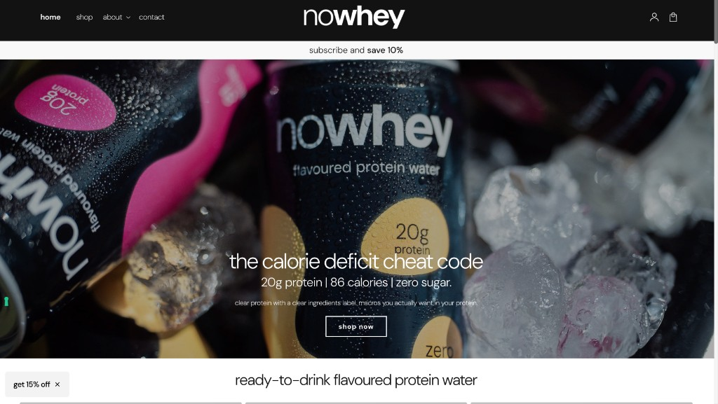 NowHey ready-to-drink brand store project